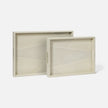 Breck Faux Shagreen Tray - Set of 2