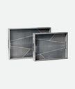 Breck Faux Shagreen Tray - Set of 2