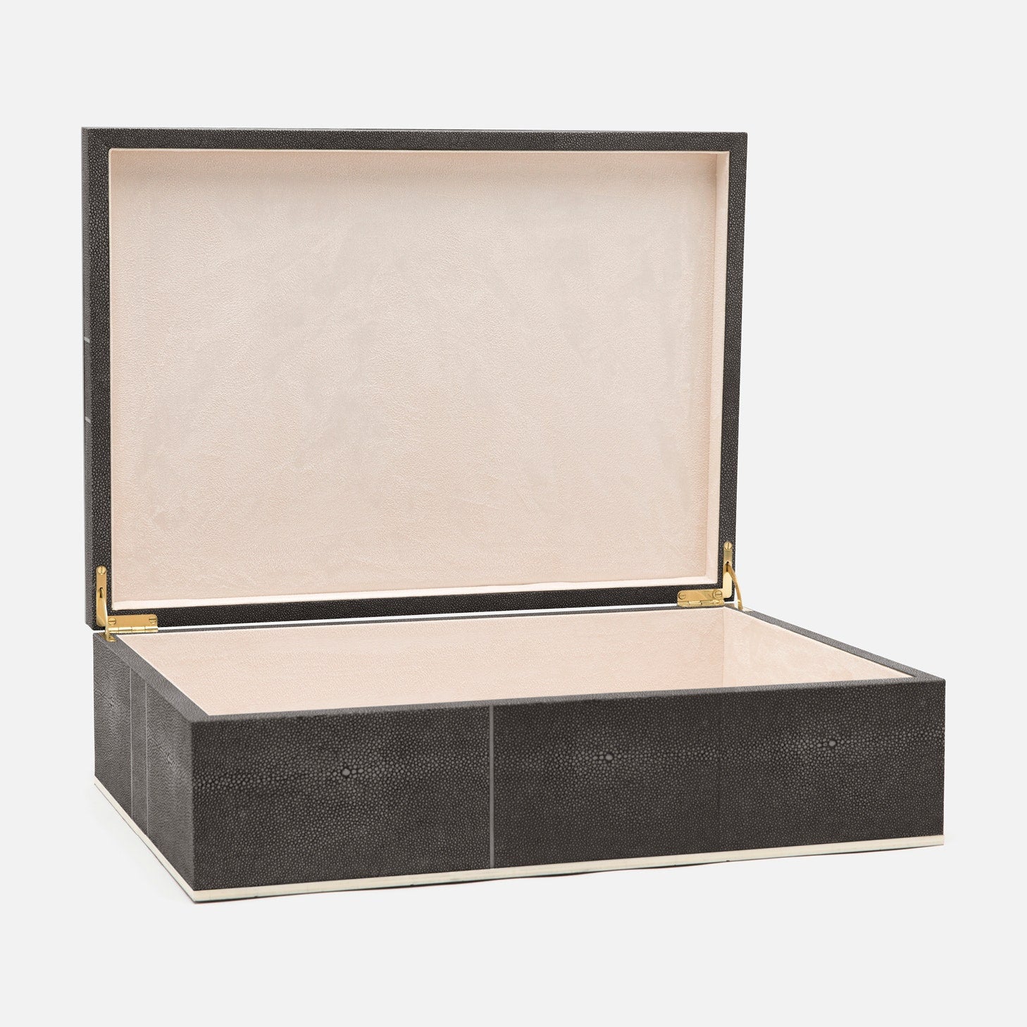 Breck XL Faux Shagreen Box