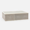 Breck XL Faux Shagreen Box