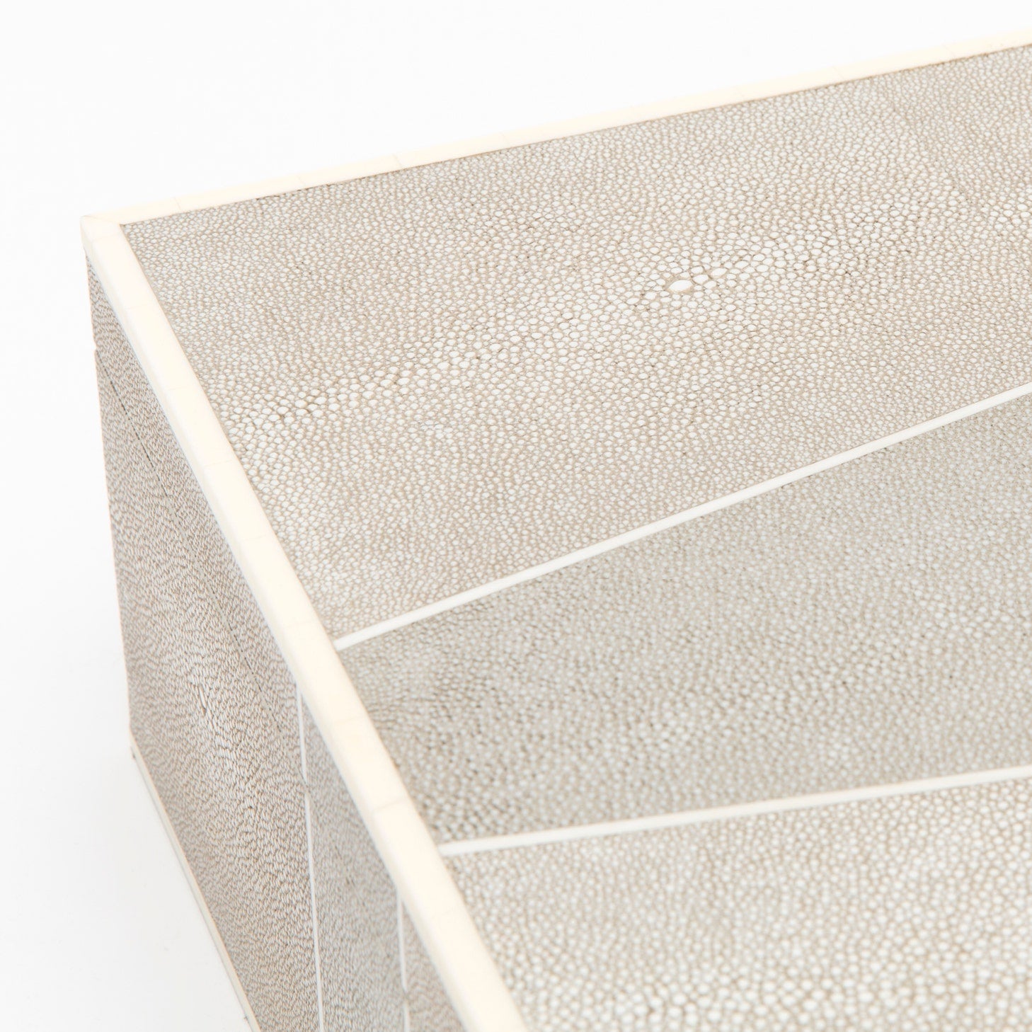 Breck XL Faux Shagreen Box