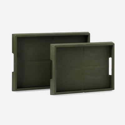 Bryant Leather Tray - Set of 2