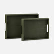 Bryant Leather Tray - Set of 2