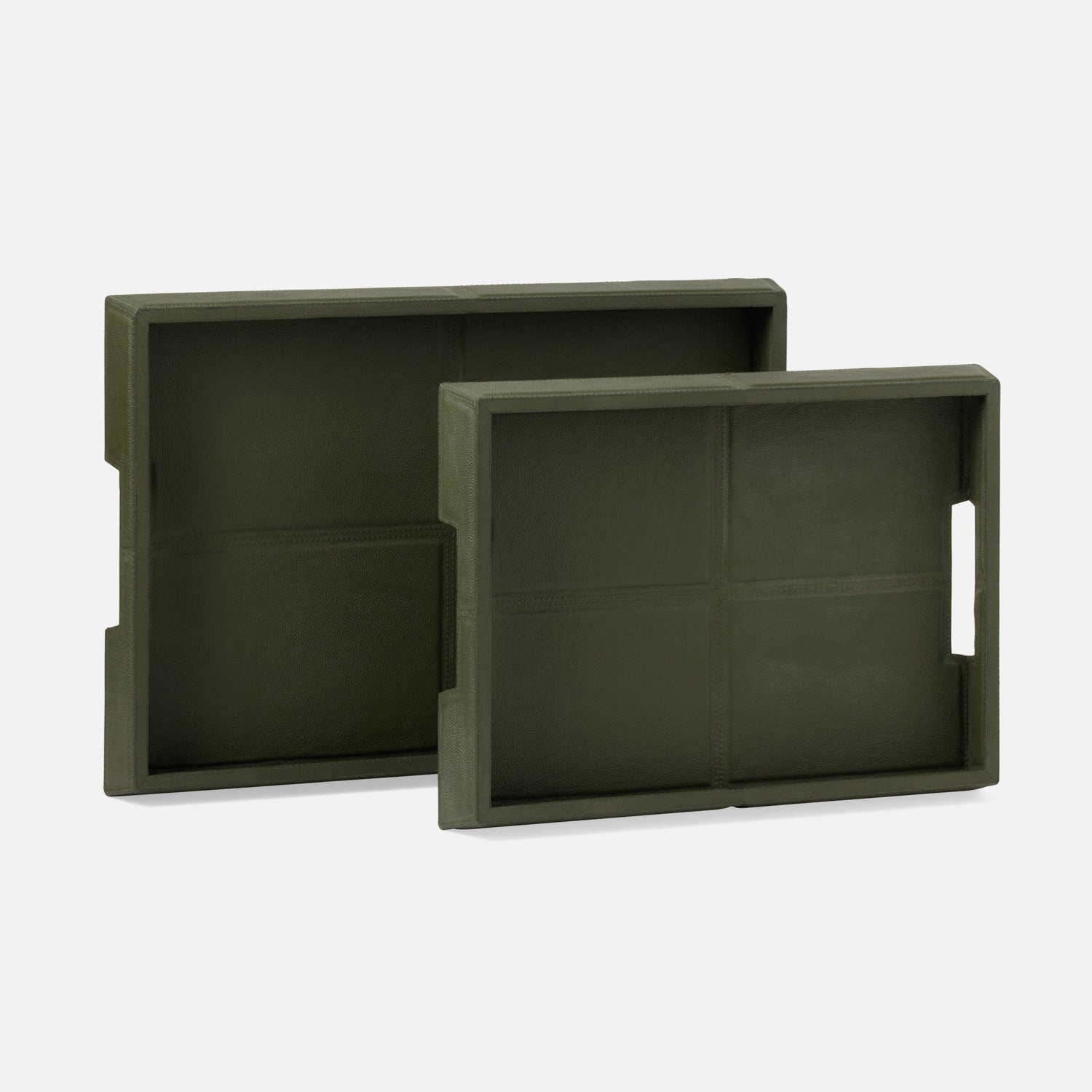 Bryant Leather Tray - Set of 2