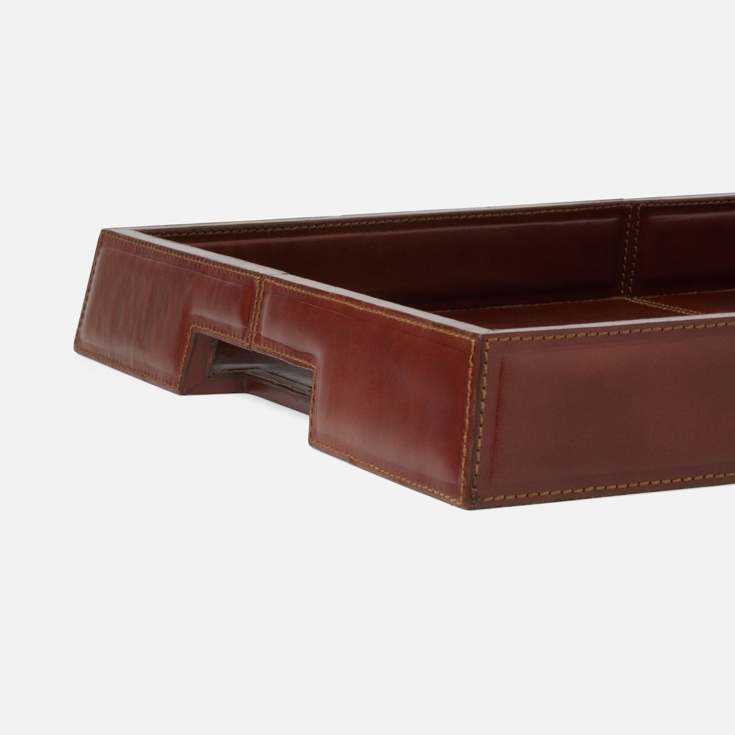 Bryant Leather Tray - Set of 2