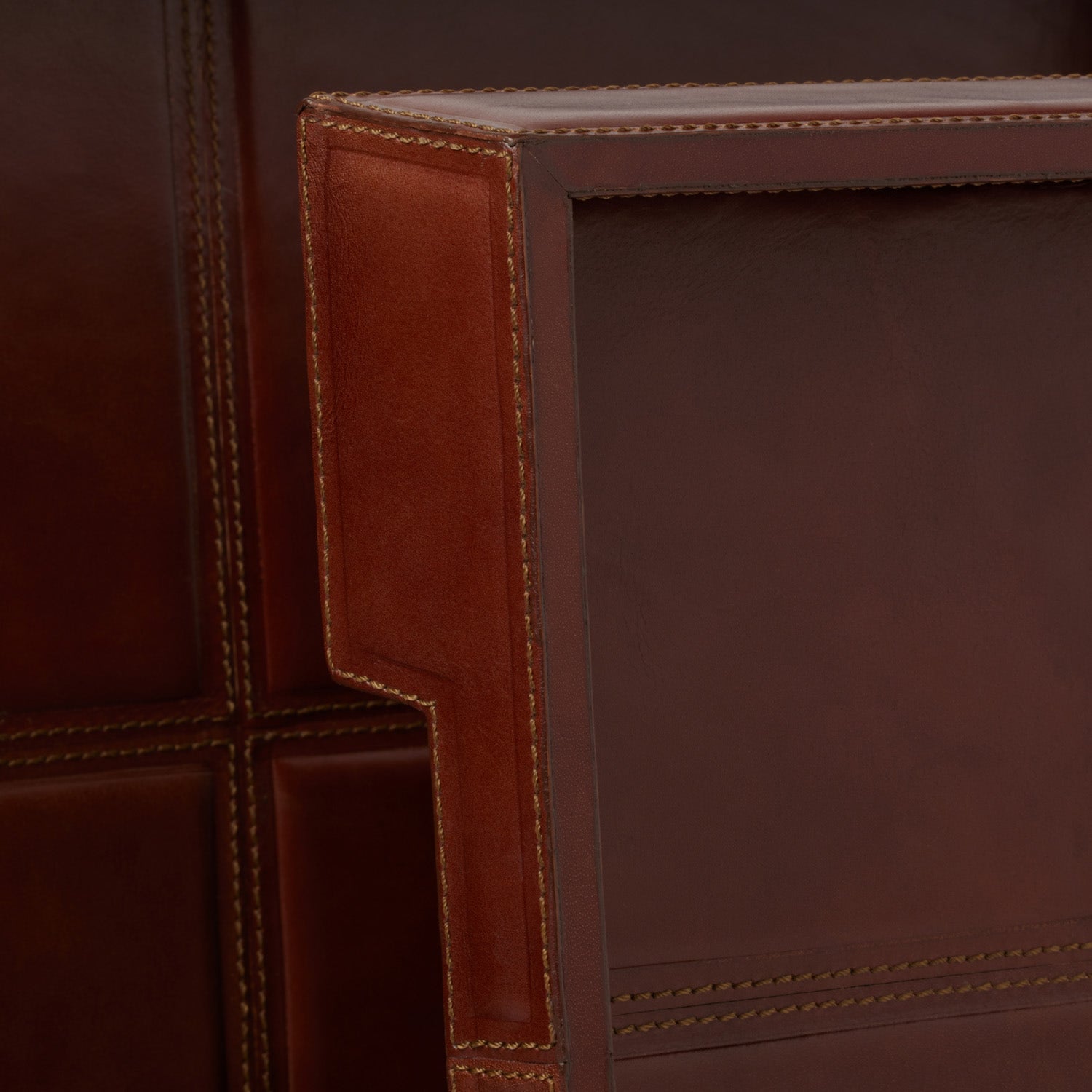 Bryant Leather Tray - Set of 2