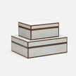 Cooper Faux Shagreen Box - Set of 2