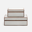 Cooper Faux Shagreen Box - Set of 2