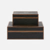 Cooper Faux Shagreen Box - Set of 2