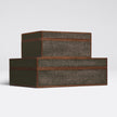 Cooper Faux Shagreen Box - Set of 2