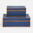 Cooper Faux Shagreen Box - Set of 2