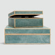 Cooper Faux Shagreen Box - Set of 2