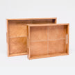 Dante Leather Tray - Set of 2