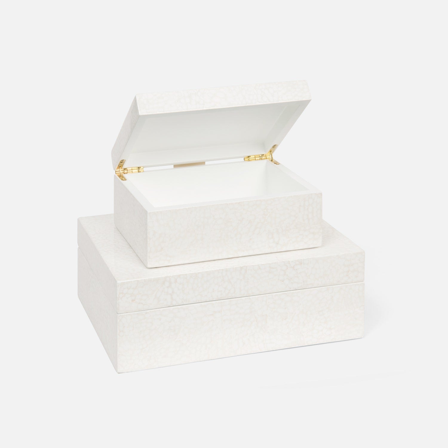 Della Handcrafted Eggshell Box - Set of 2