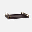 Delrae Leather Tray - Set of 2