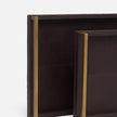 Delrae Leather Tray - Set of 2