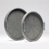 Doris Faux Shagreen Tray - Set of 2