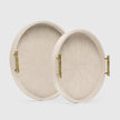 Doris Faux Shagreen Tray - Set of 2