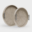 Doris Faux Shagreen Tray - Set of 2