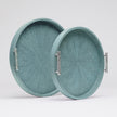 Doris Faux Shagreen Tray - Set of 2