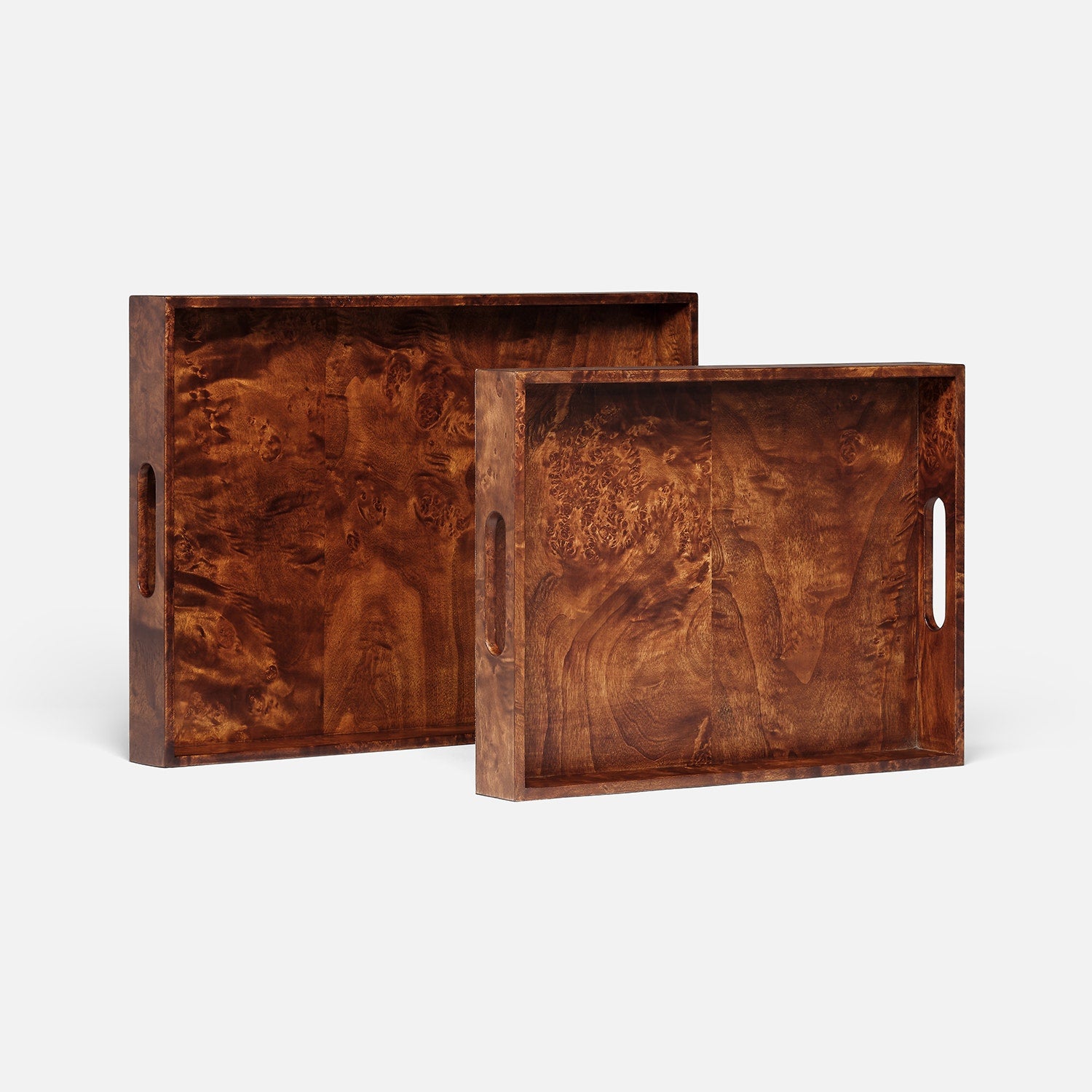 Elita Mappa Burl Tray - Set of 2