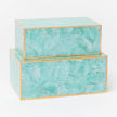 Erin Cracked Clamstone Box - Set of 2
