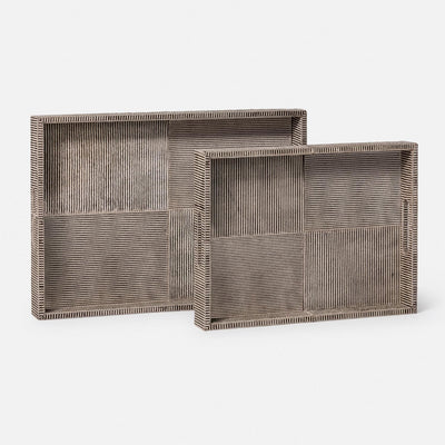 Fenmore Hair-On-Hide Tray - Set of 2