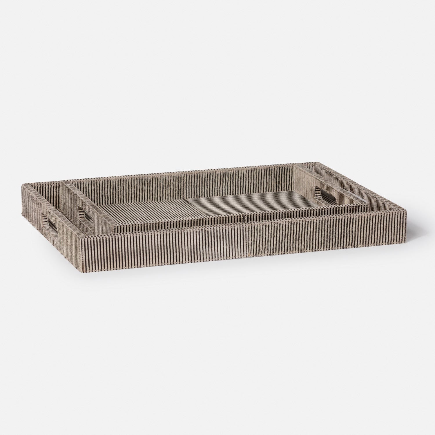 Fenmore Hair-On-Hide Tray - Set of 2