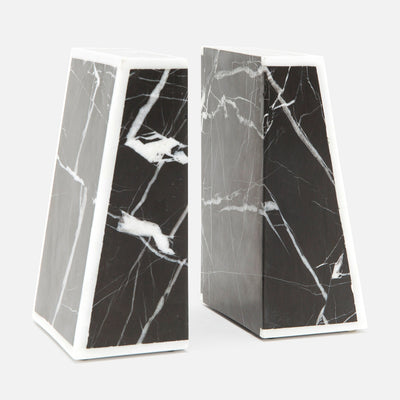 Griffen Nero Marble Bookend Set