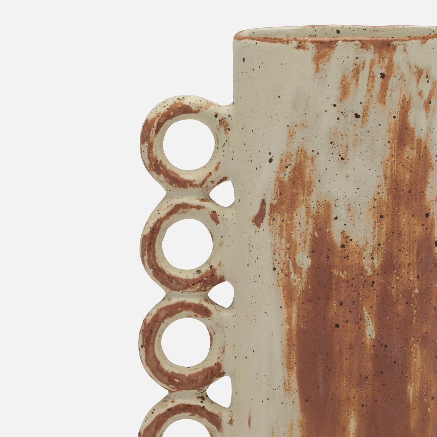 Hollie Mid-Century Stoneware Vase - Set of 2