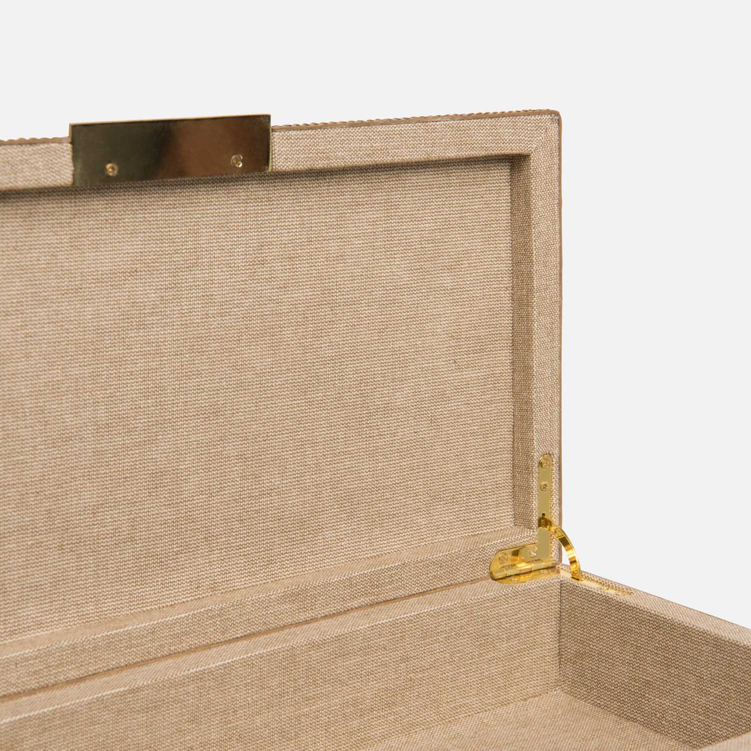 Imani Ostrich Embossed Leather Box - Set of 2