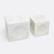 Kabir Marble Cube Sculpture - Set of 2