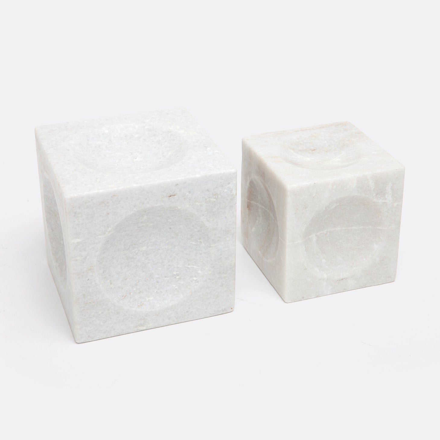 Kabir Marble Cube Sculpture - Set of 2