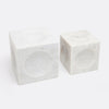 Kabir Marble Cube Sculpture - Set of 2