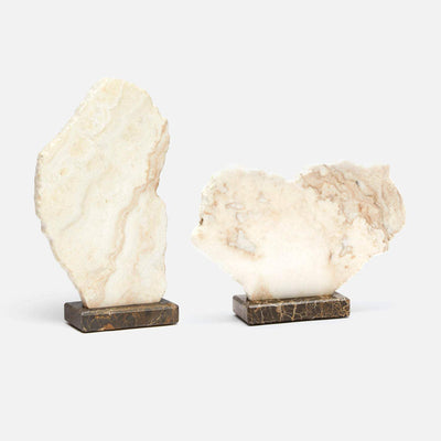Kalani Stone Slab Sculpture - Set of 2