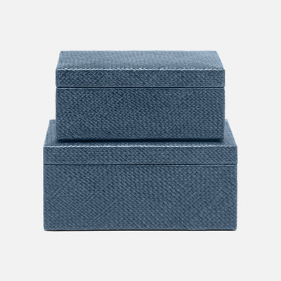 Kian Herringbone Pandan Box - Set of 2