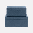 Kian Herringbone Pandan Box - Set of 2