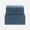 Kian Herringbone Pandan Box - Set of 2