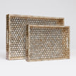Killian Capiz Decorative Tray - Set of 2