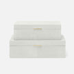 Kiraz Faux Shagreen Box - Set of 2