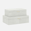 Kiraz Faux Shagreen Box - Set of 2
