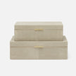 Kiraz Faux Shagreen Box - Set of 2