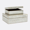 Lark Woodgrain Mirror Box - Set of 2