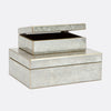 Lark Woodgrain Mirror Box - Set of 2