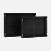 Lenora Leather Tray - Set of 2