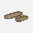 Malka Travertine Tray - Set of 2