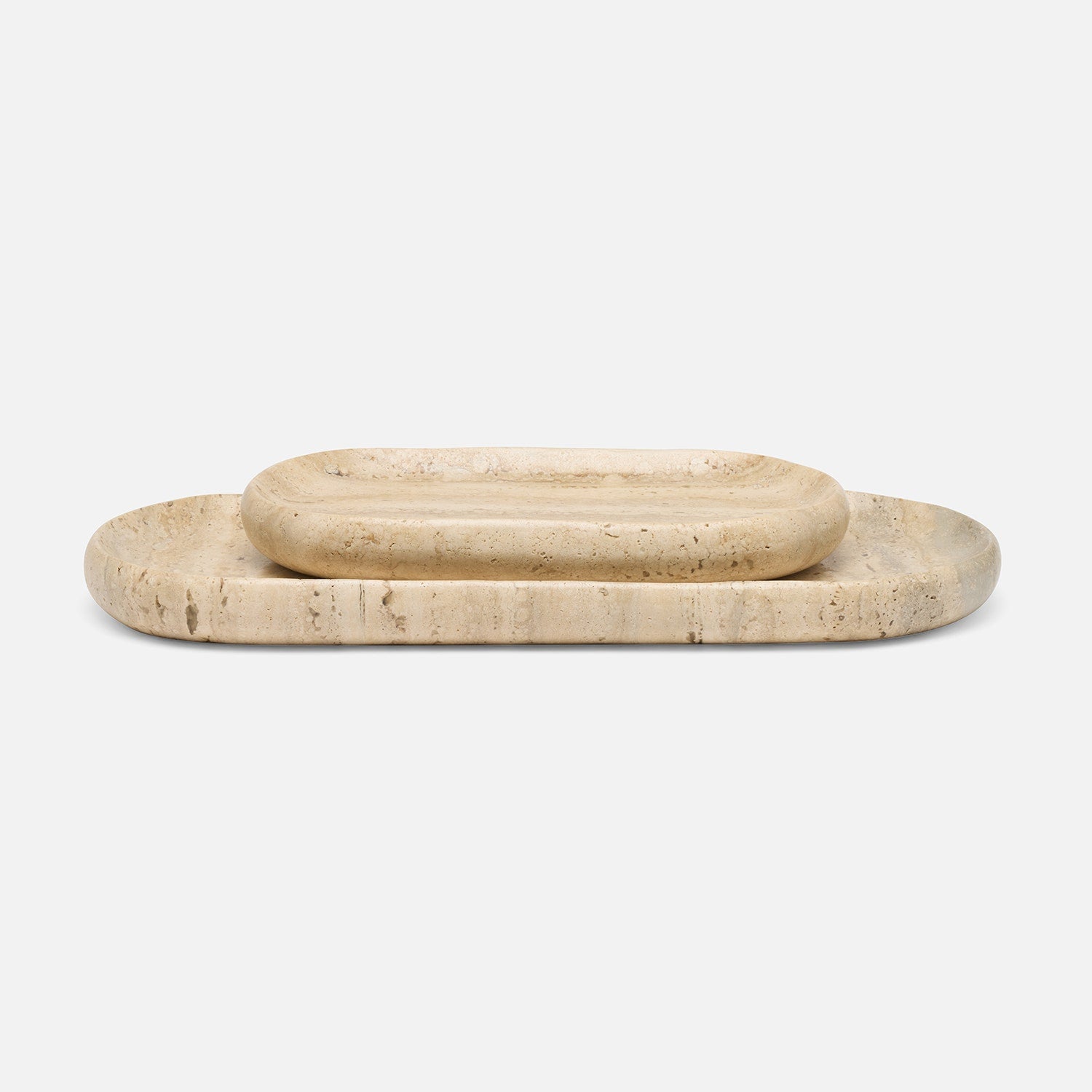 Malka Travertine Tray - Set of 2