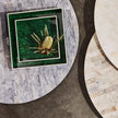 Nikolai Faux Malachite Tray - Set of 2