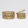 Rocco Brass Chain Box - Set of 2