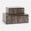 Ruben Etched Horn Box - Set of 2